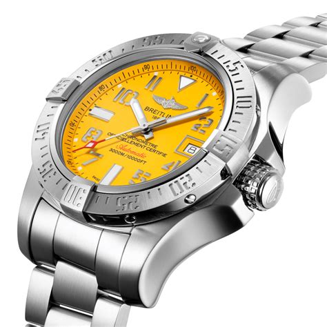 breitling avenger seawolf yellow replica|breitling avenger seawolf price.